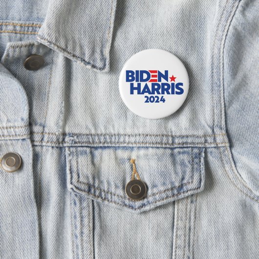 BIDEN HARRIS 2024 RONDE BUTTON 5,7 CM (In situ)