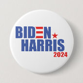 Biden / Harris 2024 Ronde Button 7,6 Cm (Voorkant)