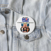 Biden Harris 2024 Ronde Button 7,6 Cm (In situ)