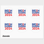 BIDEN HARRIS 2024 RONDE STICKER (Vel)
