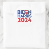 BIDEN HARRIS 2024 RONDE STICKER (Tas)