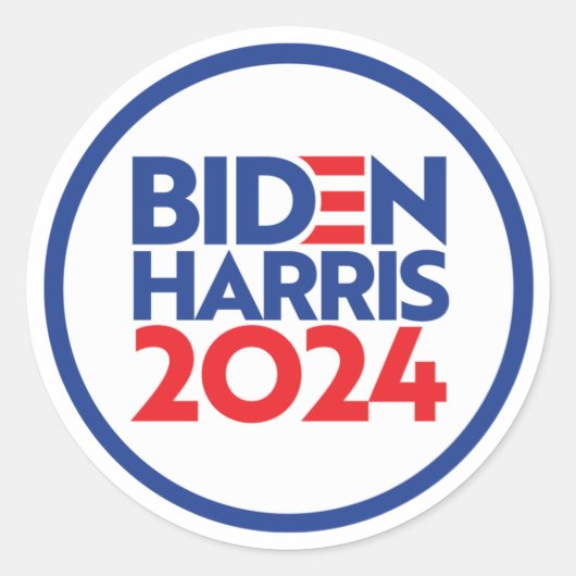 Biden Harris 2024 Ronde Sticker