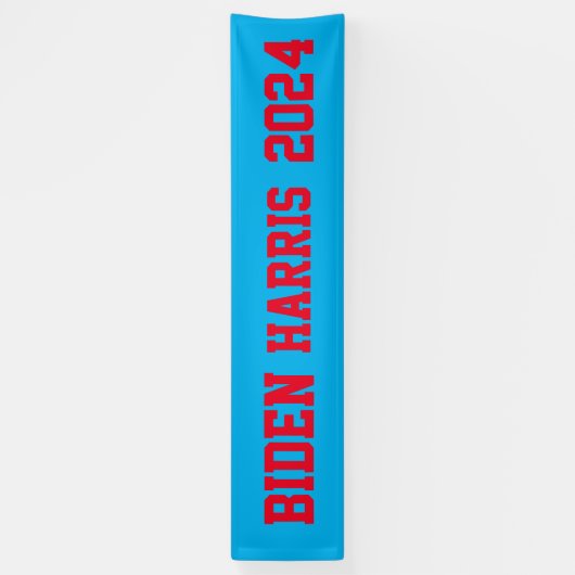 Biden Harris 2024 rood en blauw Spandoek (Verticaal)