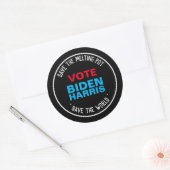 Biden Harris 2024 Save The Melting Pot Ronde Sticker (Envelop)