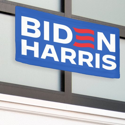 Biden Harris 2024 Spandoek (Buitenkant Gebouw)