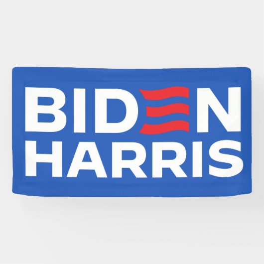 Biden Harris 2024 Spandoek (Horizontaal)