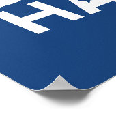 Biden Harris 2024 ster - rood wit blauw Poster (Hoek)