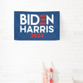Biden Harris 2024 ster - rood wit blauw Spandoek (Insitu)