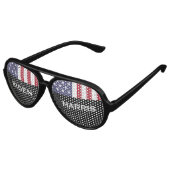 BIDEN HARRIS 2024 USA Flag Party Aviators Aviator Zonnebril (Gekanteld)