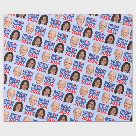 Biden Harris 2024 Verjaardag Cadeaupapier (Vlak)