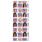 Biden Harris 2024 Verjaardag Wijn Cadeautas (Achterkant)