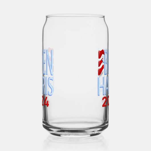 Biden Harris 2024 Verkiezing Drinkware Set Blikvorm Glas (Rechts)
