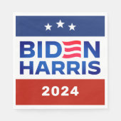 Biden Harris 2024 Verkiezingscampagne Papier serve Servet (Voorkant)