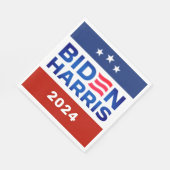 Biden Harris 2024 Verkiezingscampagne Papier serve Servet (Hoek)