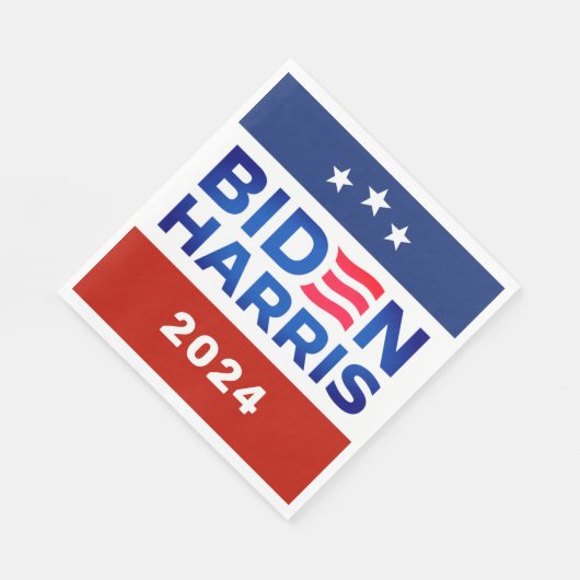 Biden Harris 2024 Verkiezingscampagne Papier serve Servet (Hoek)