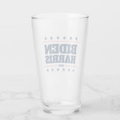 Biden Harris 2024 verkiezingsdemocraat bier Glas (Achterkant)