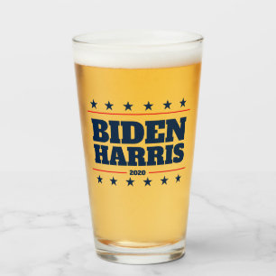 Biden Harris 2024 verkiezingsdemocraat bier Glas