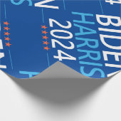 Biden Harris 2024 voor de President US-verkiezinge Cadeaupapier (Hoek)