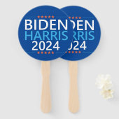 Biden Harris 2024 voor de President US-verkiezinge Handwaaier (Voorkant en achterkant)