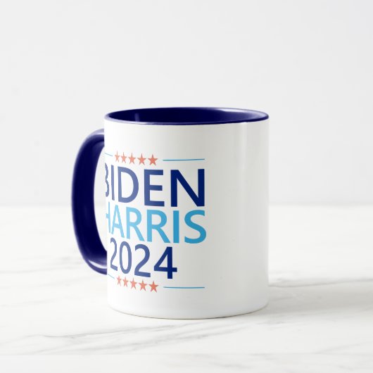 Biden Harris 2024 voor de President US-verkiezinge Mok (Voorkant links)