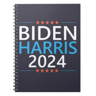 Biden Harris 2024 voor de President US-verkiezinge Notitieboek