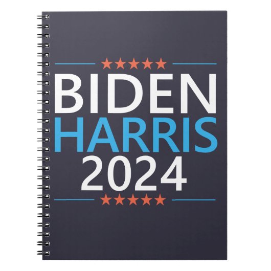 Biden Harris 2024 voor de President US-verkiezinge Notitieboek (Voorkant)