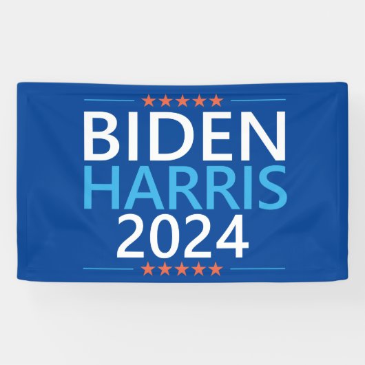 Biden Harris 2024 voor de President US-verkiezinge Spandoek (Horizontaal)