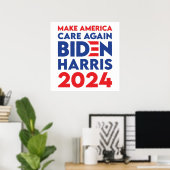 Biden / Harris - 2024 - Zorg opnieuw voor Amerika Poster (Thuiskantoor)
