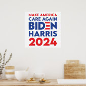 Biden / Harris - 2024 - Zorg opnieuw voor Amerika Poster (Keuken)