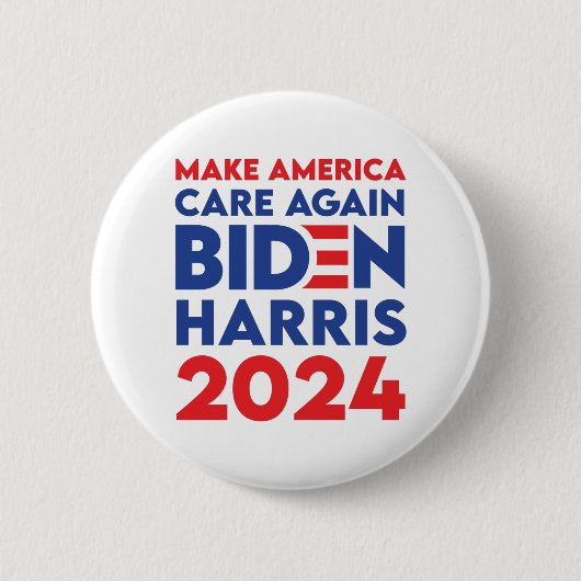 Biden / Harris - 2024 - Zorg opnieuw voor Amerika Ronde Button 5,7 Cm (Voorkant)