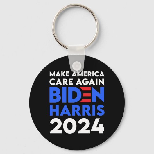Biden / Harris - 2024 - Zorg opnieuw voor Amerika Sleutelhanger (Voorkant)
