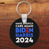 Biden / Harris - 2024 - Zorg opnieuw voor Amerika Sleutelhanger (Voorkant)