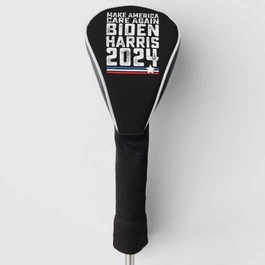 Biden Harris 2024 Zorg Weer Golfheadcover (Voorkant)