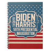 Biden Harris 59th Inauguration Herdenking Notitieboek (Voorkant)