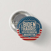 Biden Harris 59th Inauguration Herdenking Ronde Button 3,2 Cm (Voorkant /achterkant)