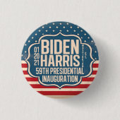 Biden Harris 59th Inauguration Herdenking Ronde Button 3,2 Cm (Voorkant)