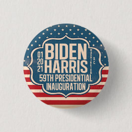Biden Harris 59th Inauguration Herdenking Ronde Button 3,2 Cm