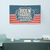 Biden Harris 59th Inauguration Herdenking Spandoek (Beurs)