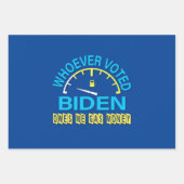 Biden Harris America's meest ongewenste anti-3 sti Inpakpapier Vel (Voorkant 2)