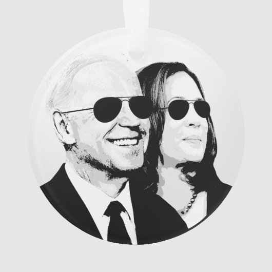BIDEN HARRIS Aviator Ornaments Ornament (achterkant)