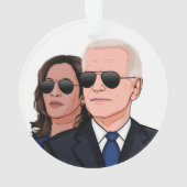 BIDEN HARRIS Aviator Ornaments Ornament (achterkant)
