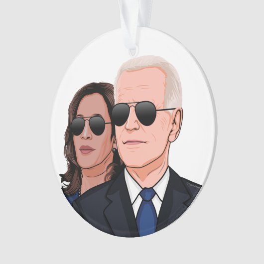 BIDEN HARRIS Aviator Ornaments Ornament (voorkant)