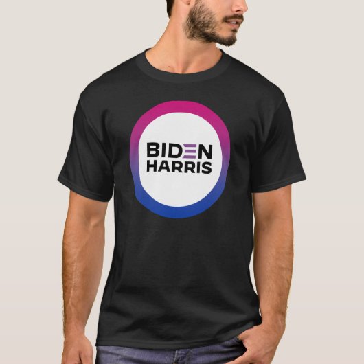 Biden Harris Biseksuele Pride T-Shirt (Voorkant)