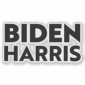 "Biden Harris" Black Sticker (Voorkant)