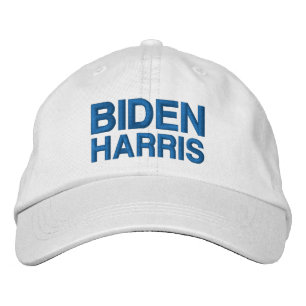 Biden Harris blauw en wit Geborduurde Pet