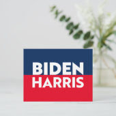 "Biden Harris" blauw rood wit Briefkaart (Staand voorkant)