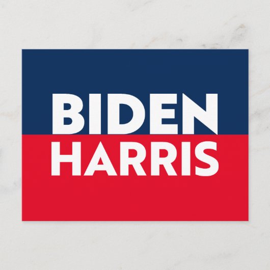 "Biden Harris" blauw rood wit Briefkaart (Voorkant)