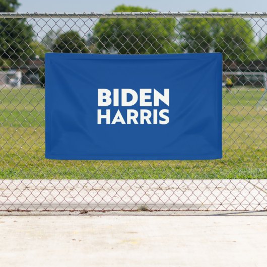 Biden Harris, blauw wit Spandoek (Insitu)
