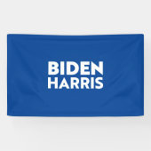 Biden Harris, blauw wit Spandoek (Horizontaal)