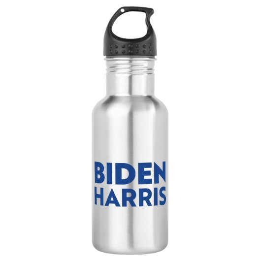 "Biden harris - blauwe letters Waterfles Waterfles (Voorkant)